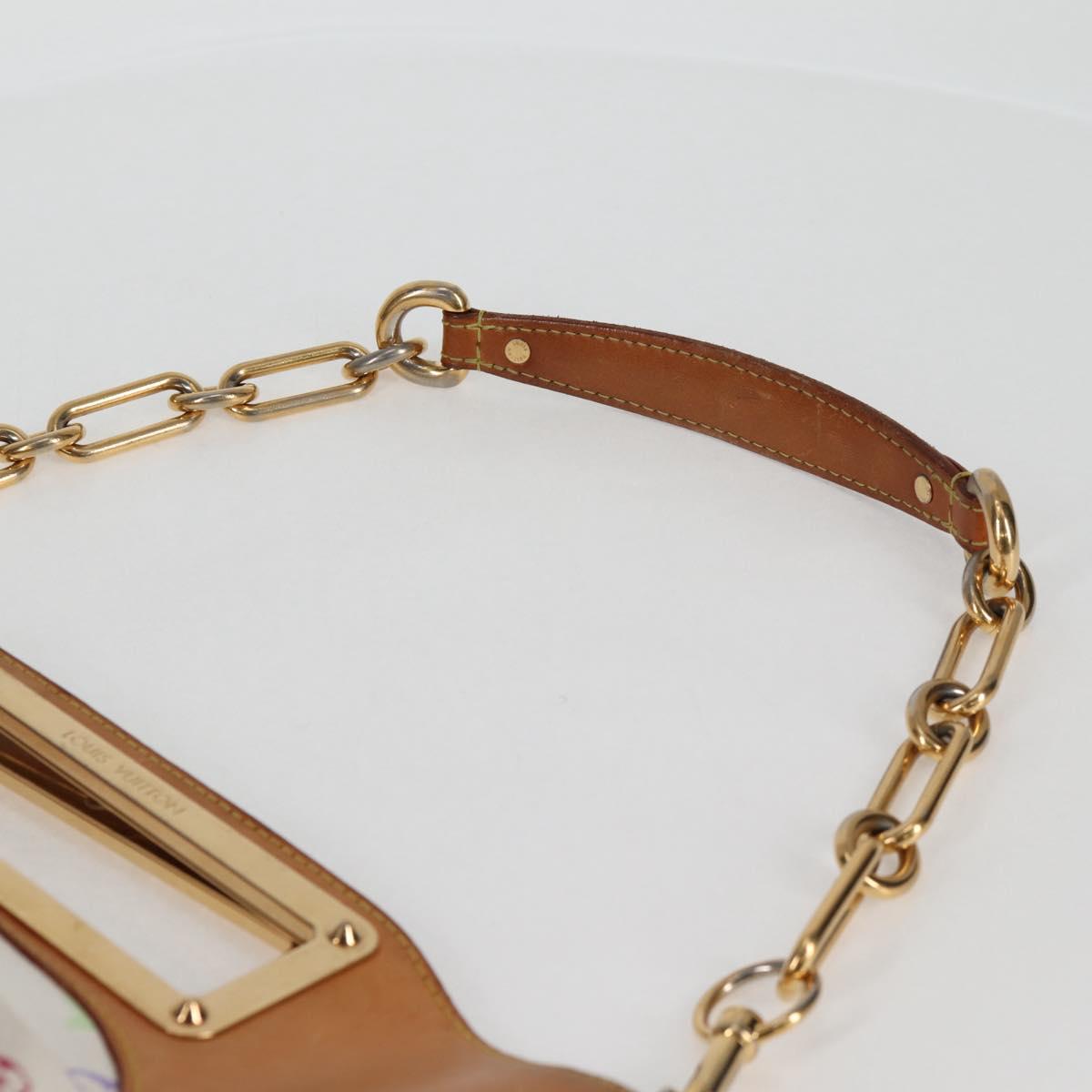 LOUIS VUITTON Monogram Multicolor Judy MM Bag 2Way White M40255 LV Auth 125654