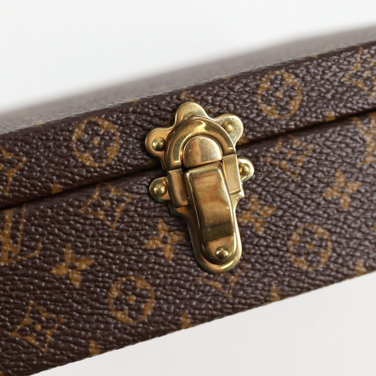 LOUIS VUITTON Monogram Jewelry case Jewelry Box LV Auth 125659SAV