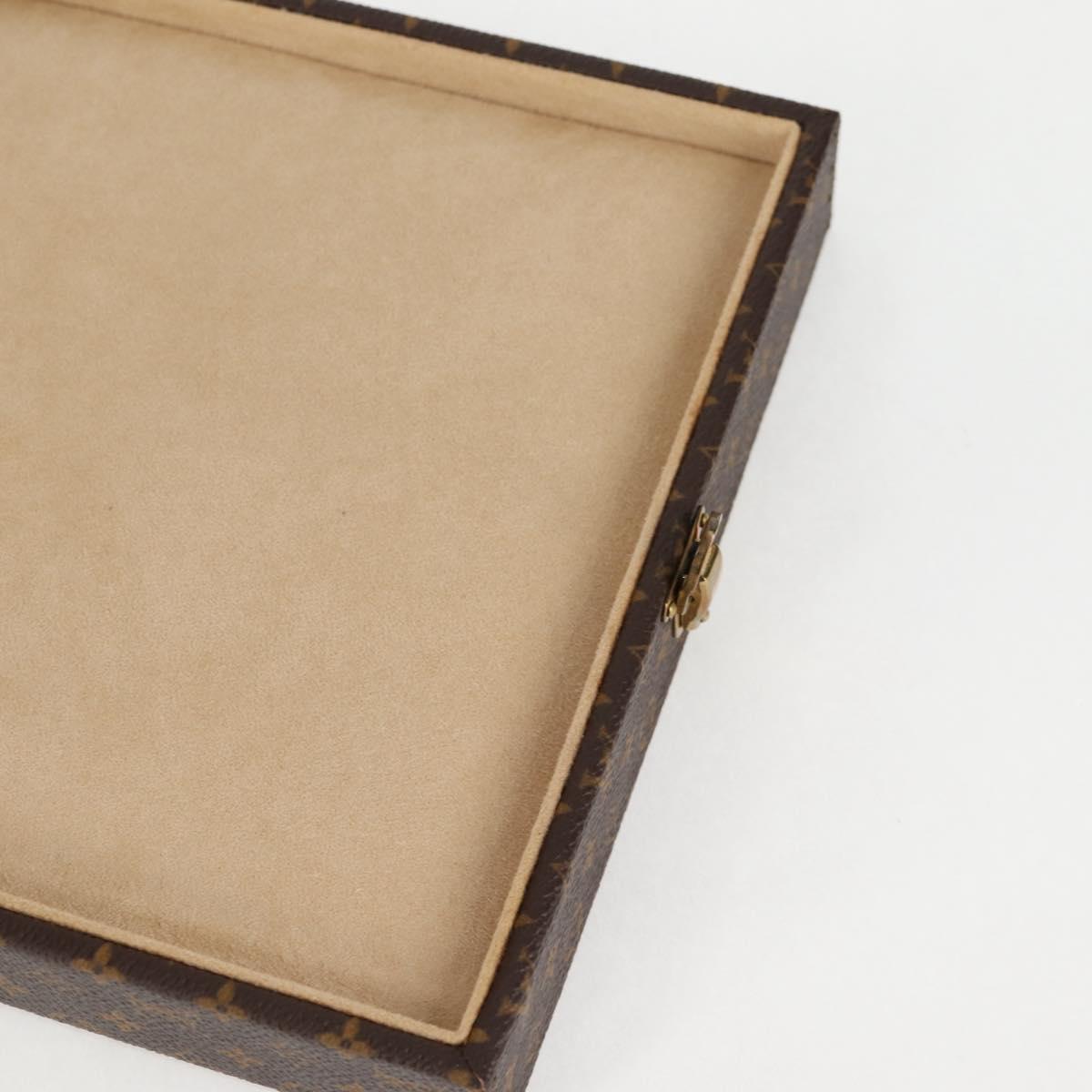 LOUIS VUITTON Monogram Jewelry case Jewelry Box LV Auth 125659SAV