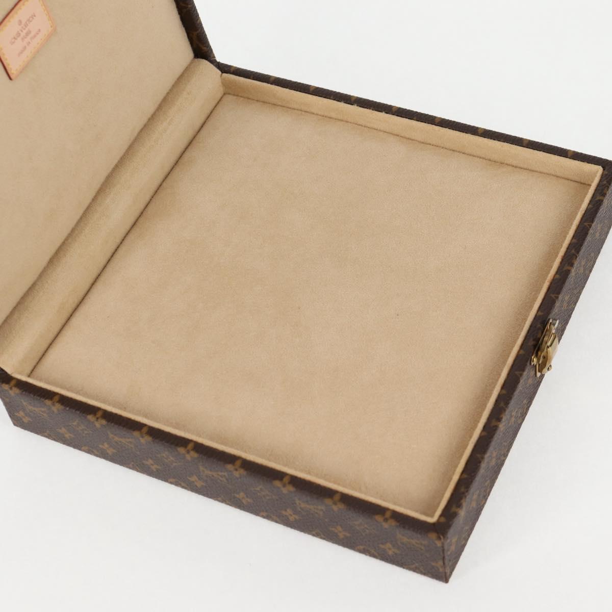 LOUIS VUITTON Monogram Jewelry case Jewelry Box LV Auth 125659SAV