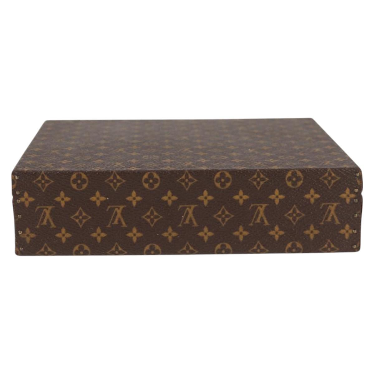 LOUIS VUITTON Monogram Jewelry case Jewelry Box LV Auth 125659SAV