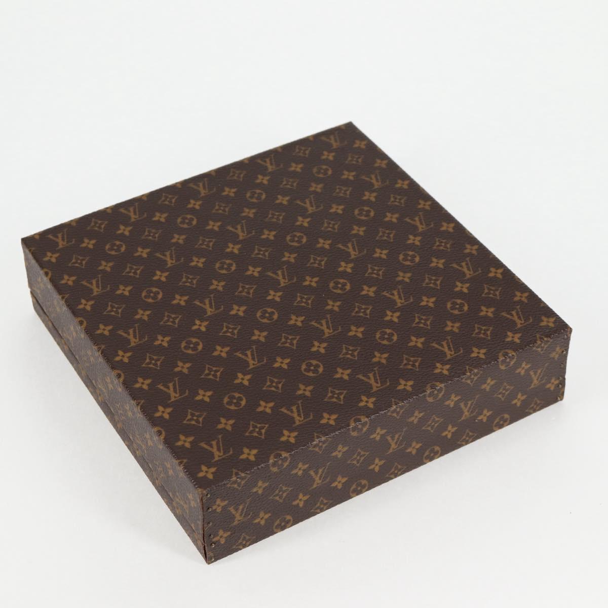 LOUIS VUITTON Monogram Jewelry case Jewelry Box LV Auth 125659SAV