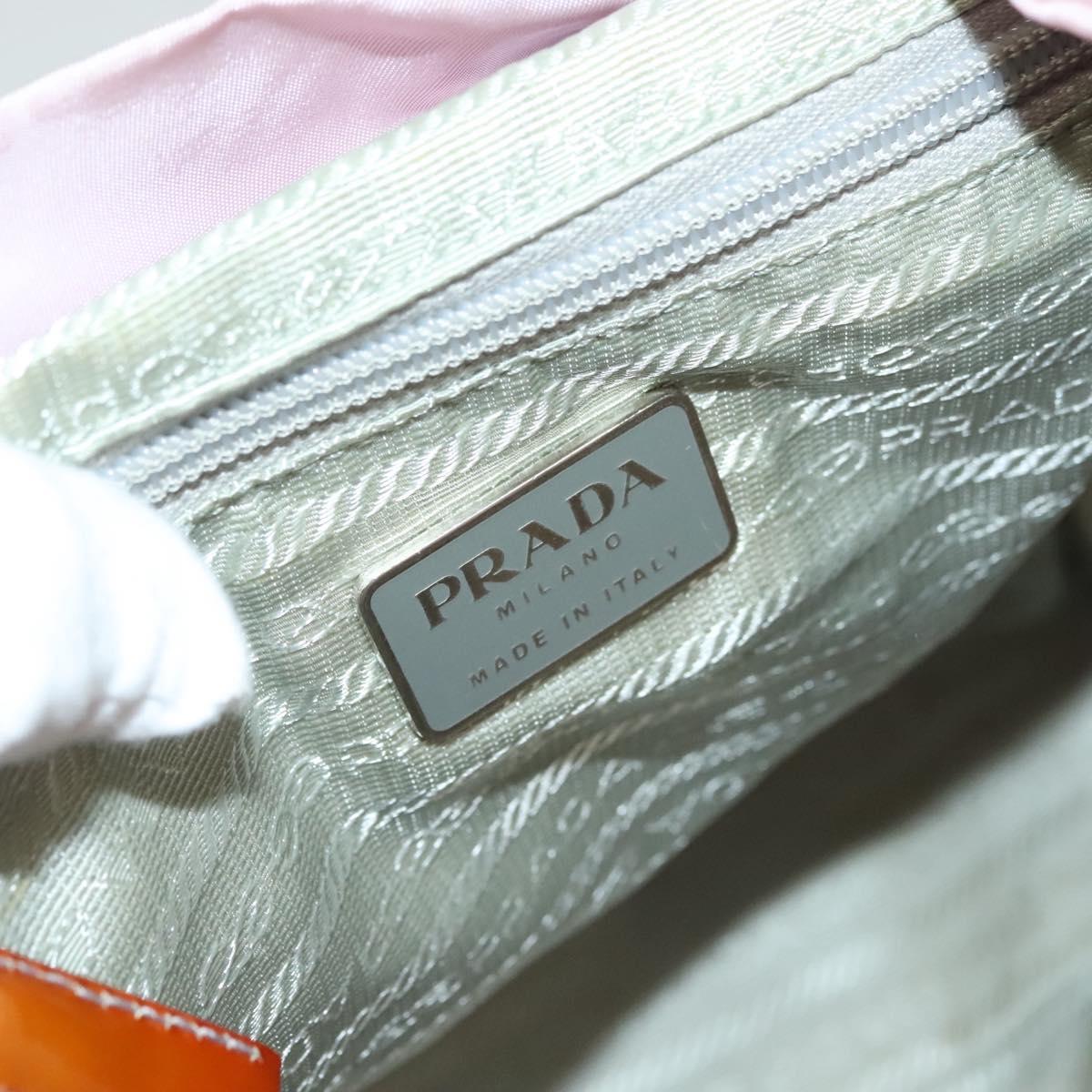 PRADA Backpack Nylon Pink Silver Auth 125696