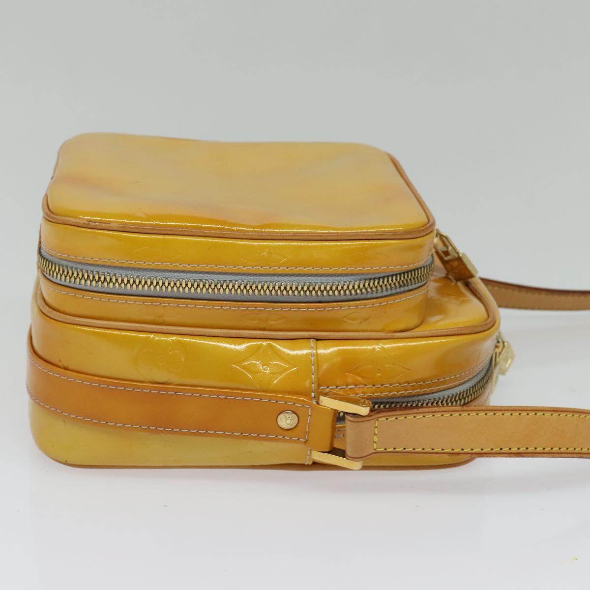 LOUIS VUITTON Monogram Vernis Wooster Shoulder Bag Gris M91036 LV Auth 125716
