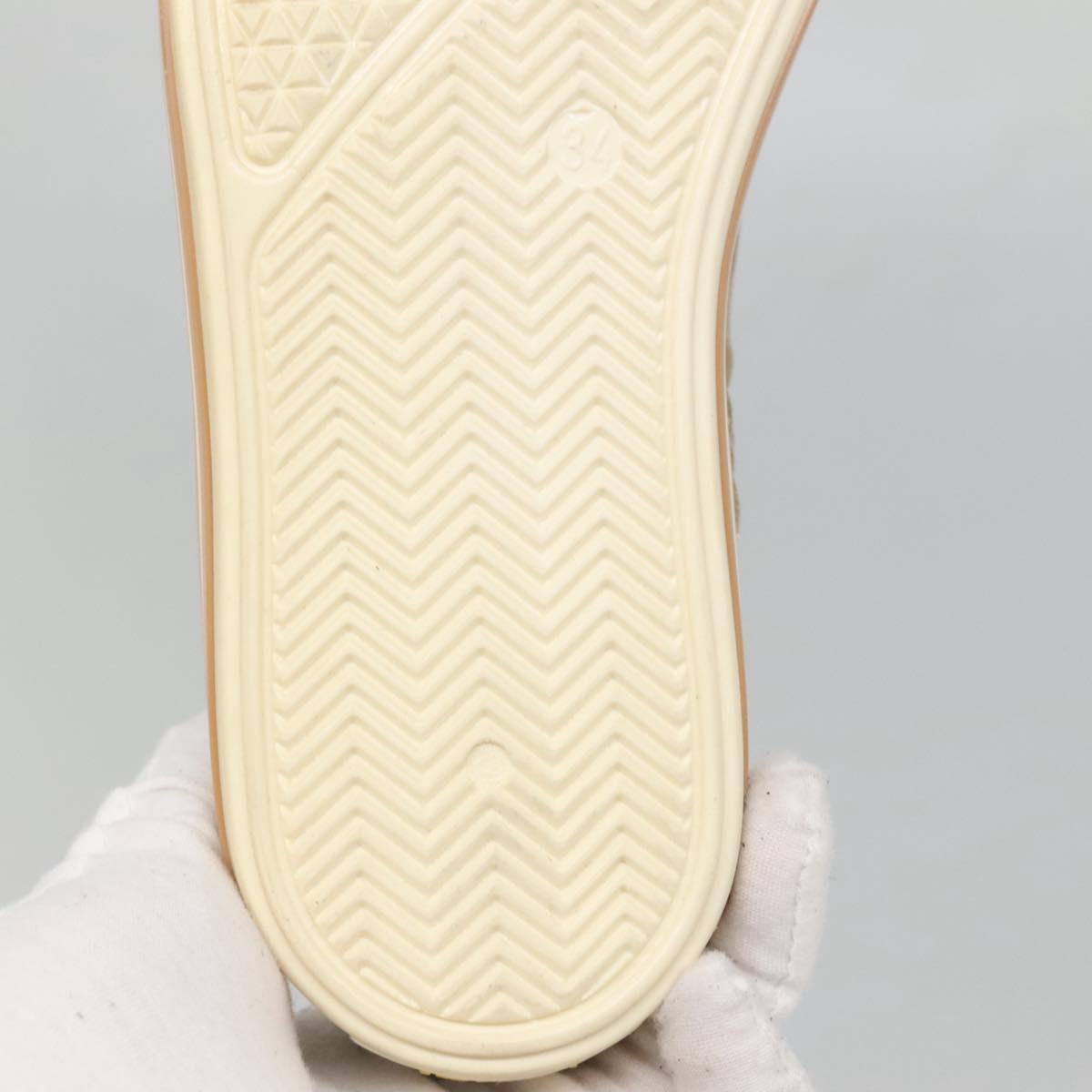 FENDI Sneakers Suede Beige Auth 125724