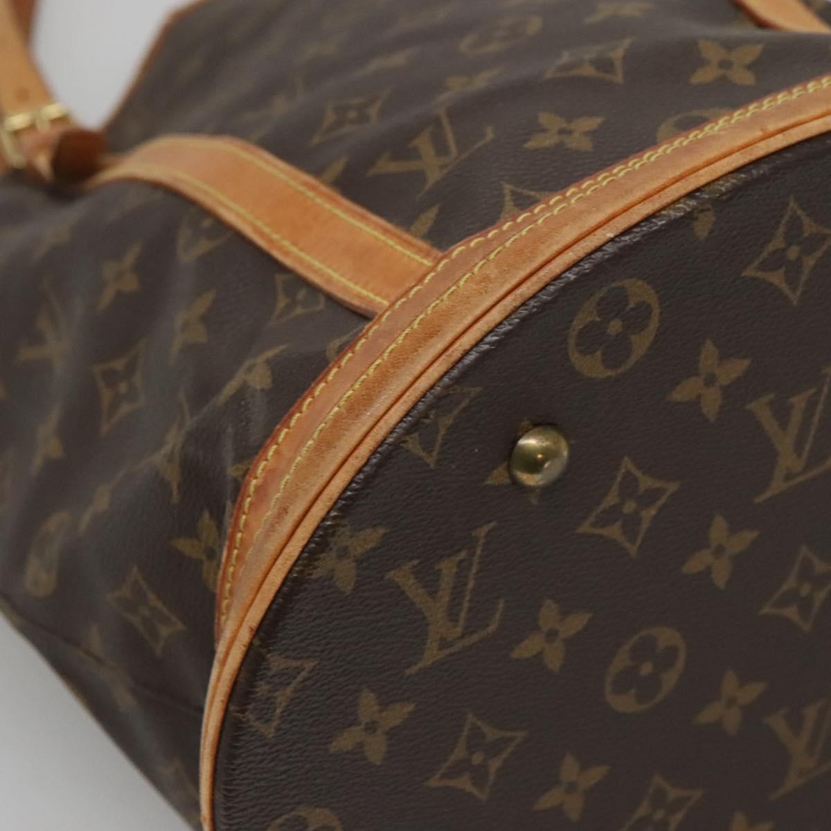 LOUIS VUITTON Monogram Bucket GM Shoulder Bag M42236 LV Auth 125768
