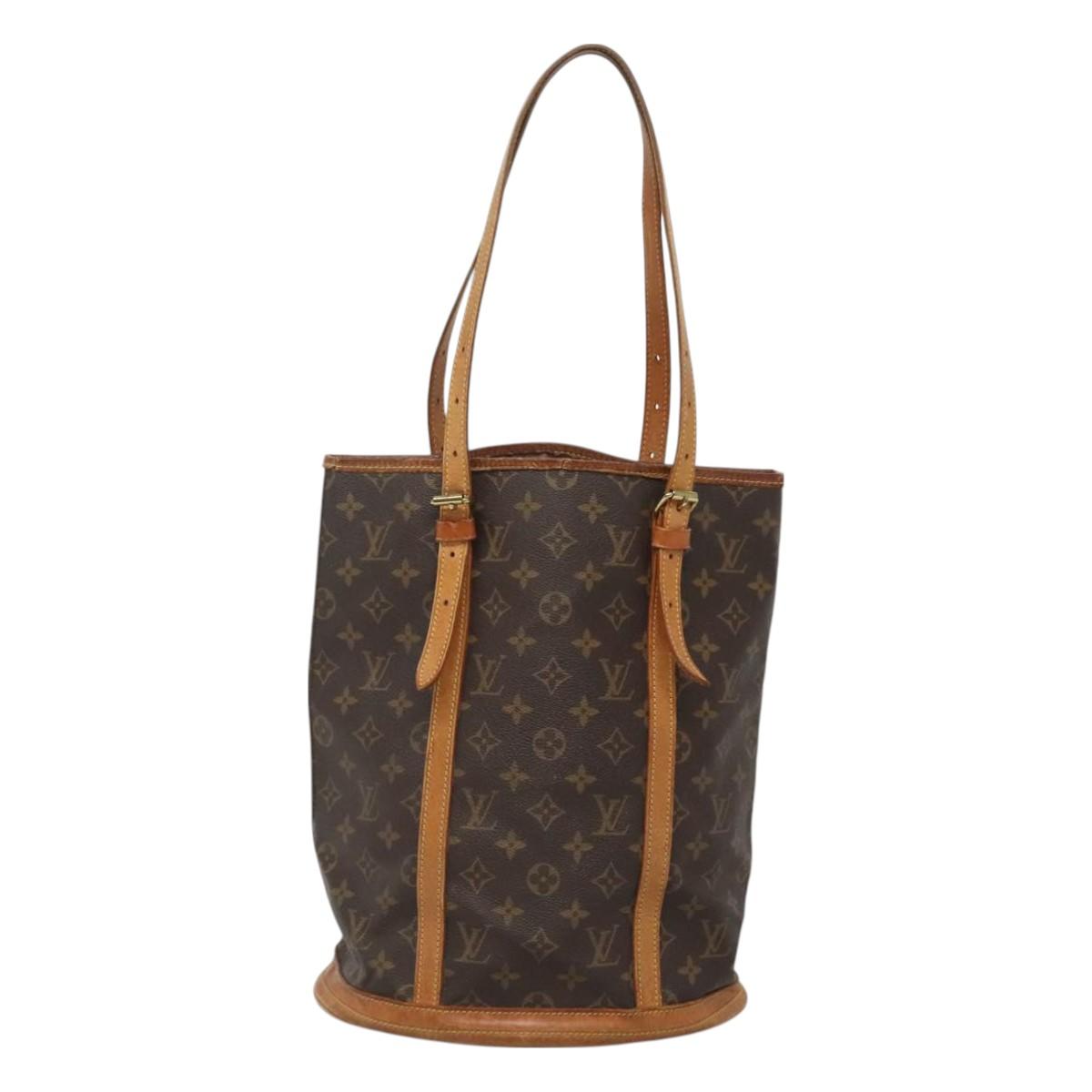 LOUIS VUITTON Monogram Bucket GM Shoulder Bag M42236 LV Auth 125768