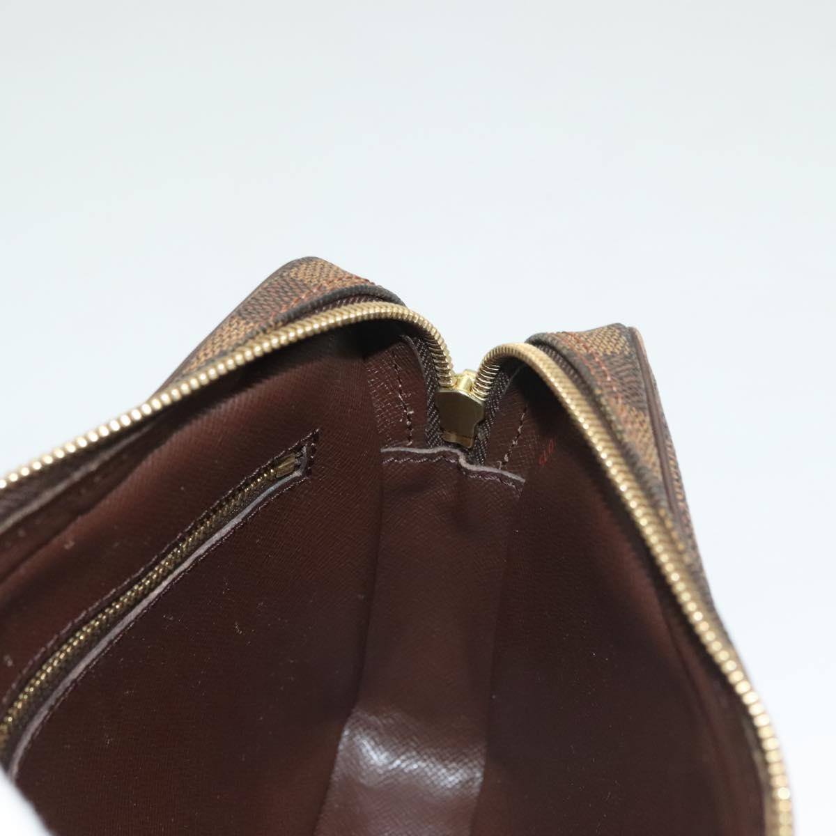 LOUIS VUITTON Damier Ebene Orsay Clutch Bag SPO LV Auth 125777