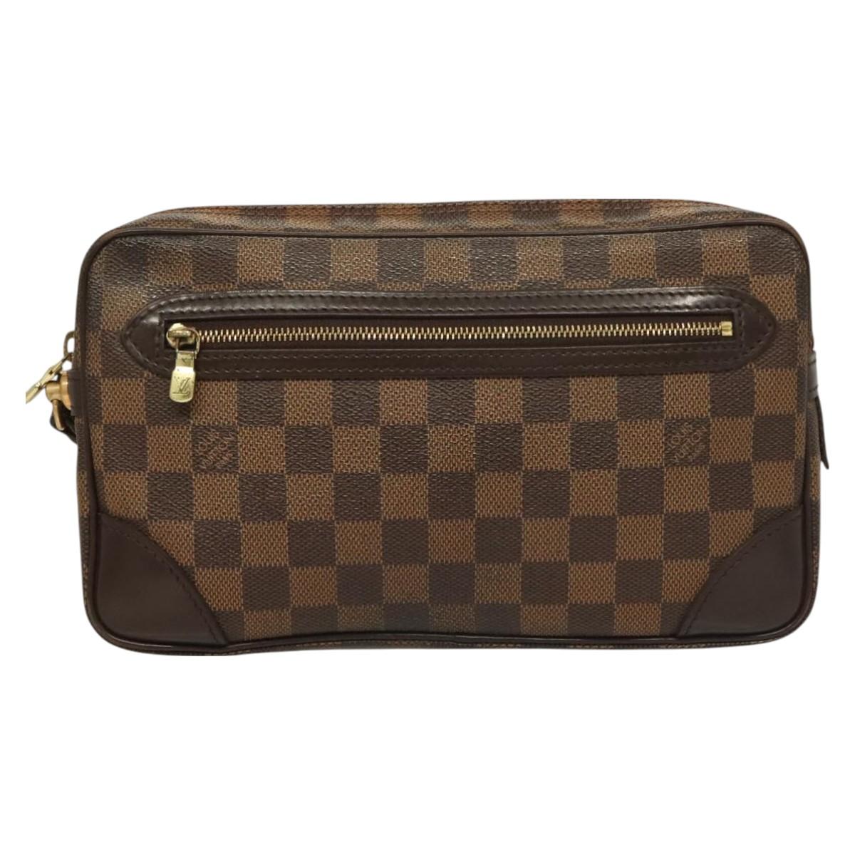 LOUIS VUITTON Damier Ebene Orsay Clutch Bag SPO LV Auth 125777