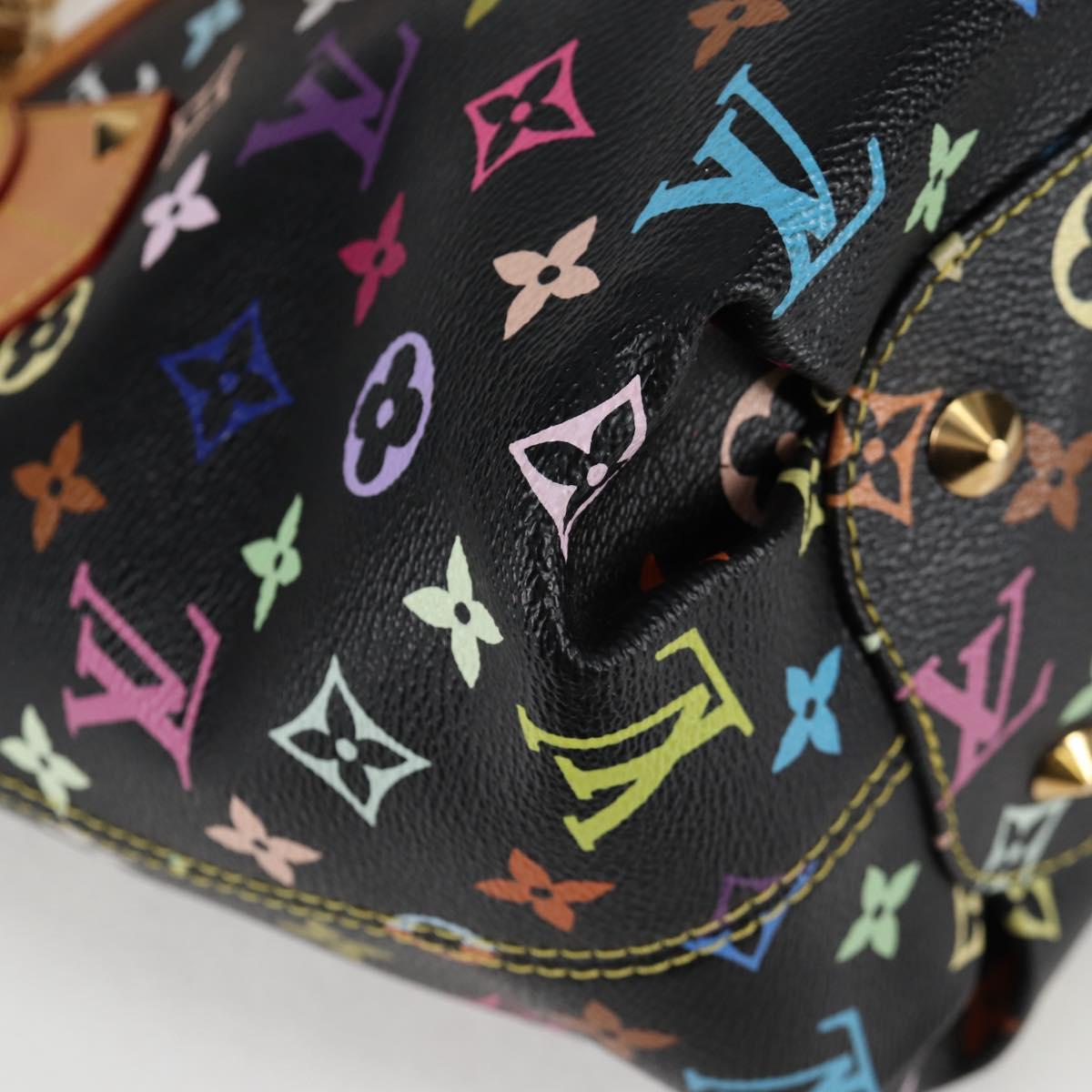LOUIS VUITTON Multicolor Annie GM Shoulder Bag Black M40304 LV Auth 125796SAV