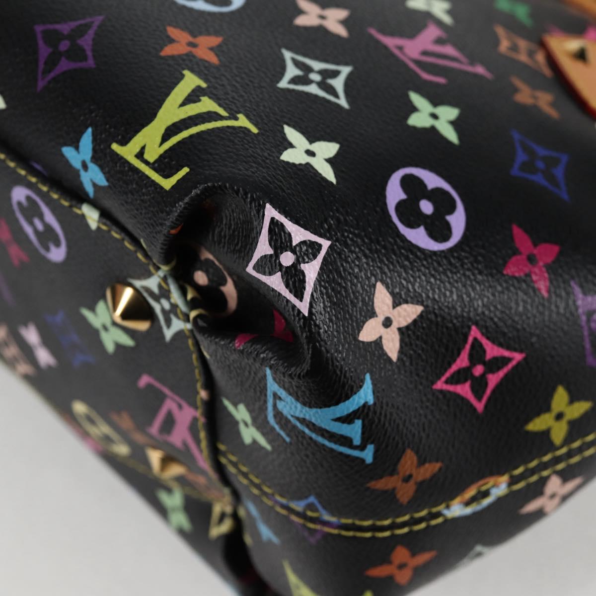LOUIS VUITTON Multicolor Annie GM Shoulder Bag Black M40304 LV Auth 125796SAV