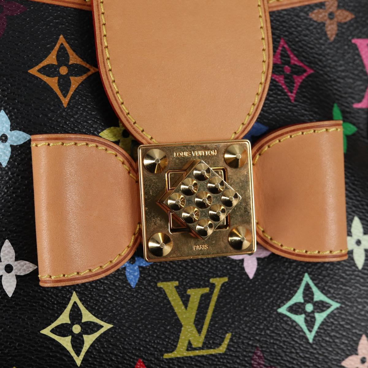LOUIS VUITTON Multicolor Annie GM Shoulder Bag Black M40304 LV Auth 125796SAV