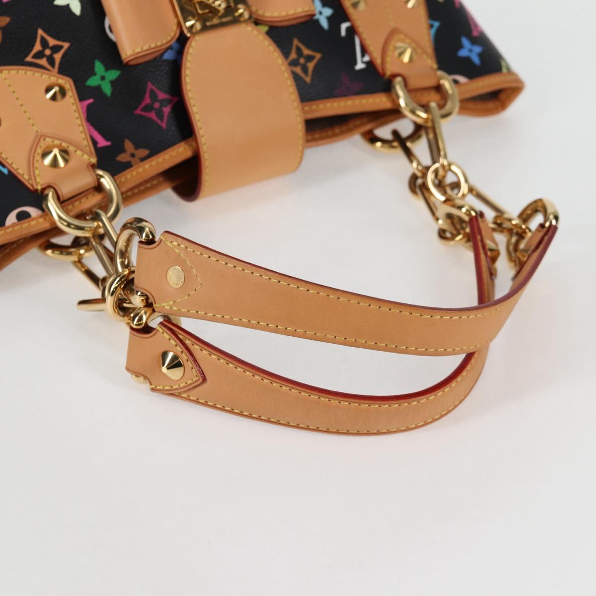 LOUIS VUITTON Multicolor Annie GM Shoulder Bag Black M40304 LV Auth 125796SAV