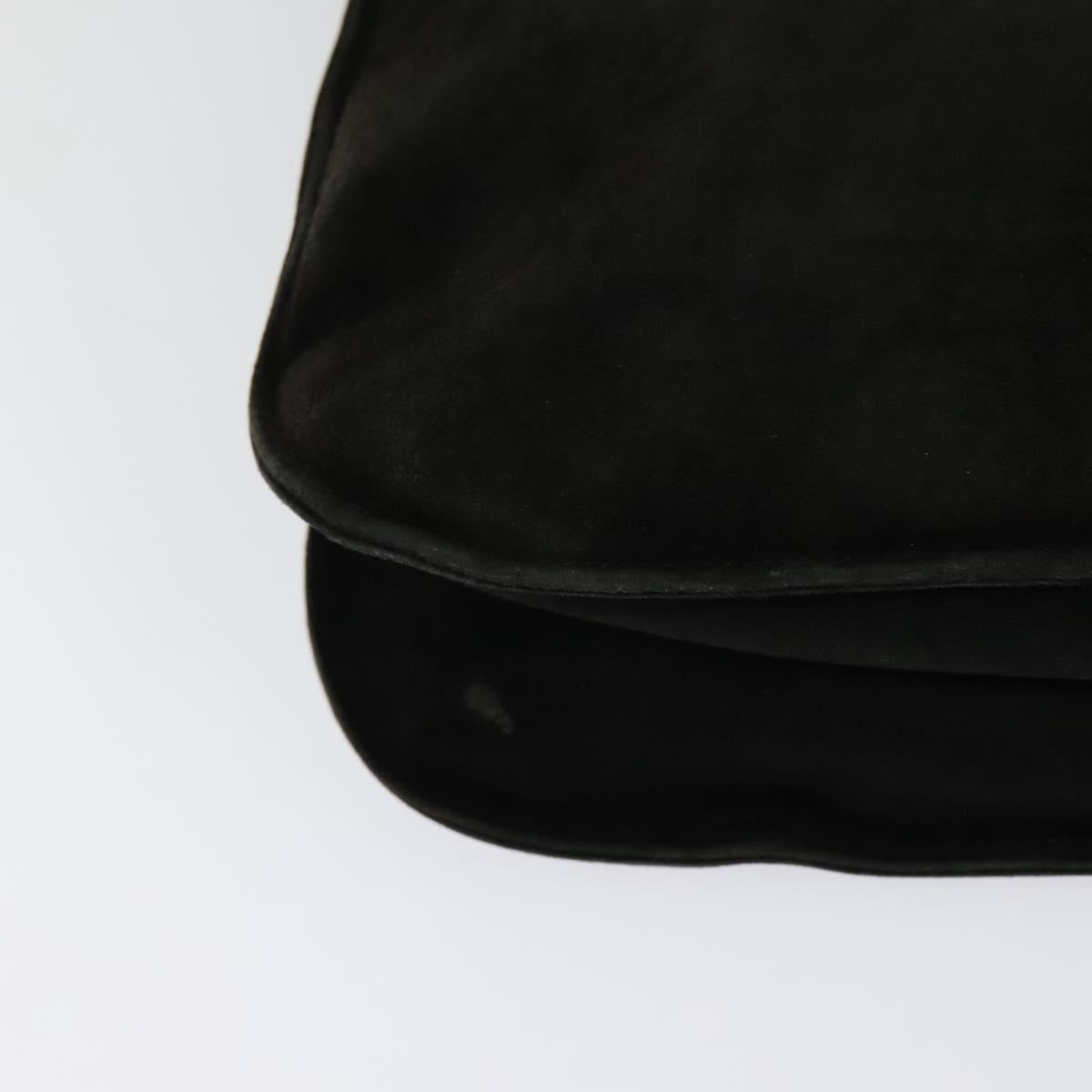 Salvatore Ferragamo Shoulder Bag Suede Dark Brown Auth 125799