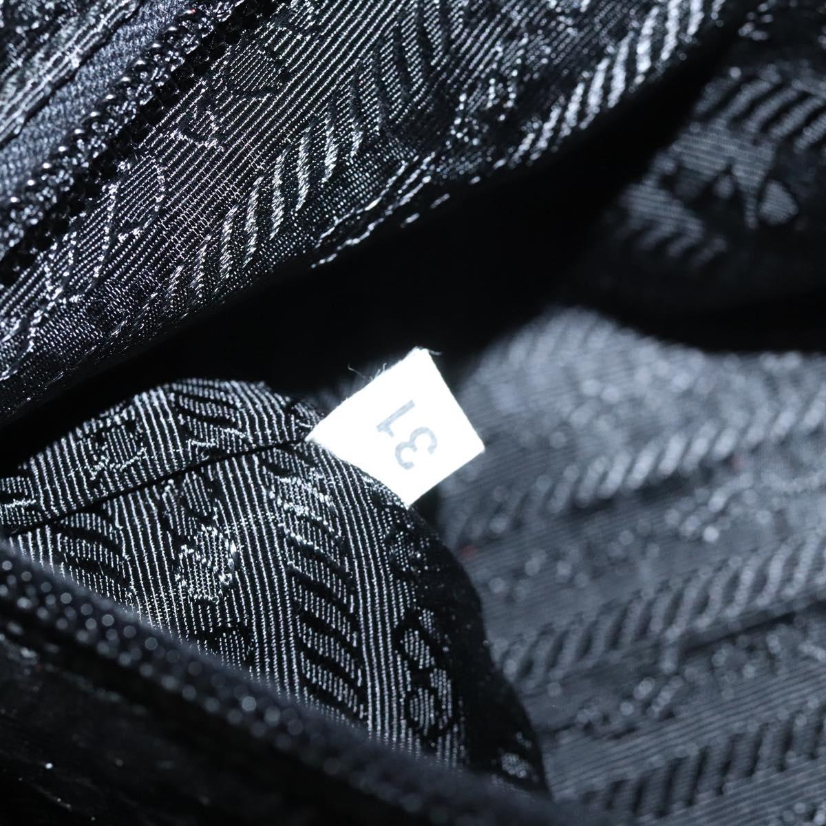 PRADA Hand Bag Velor Brown Auth 125801