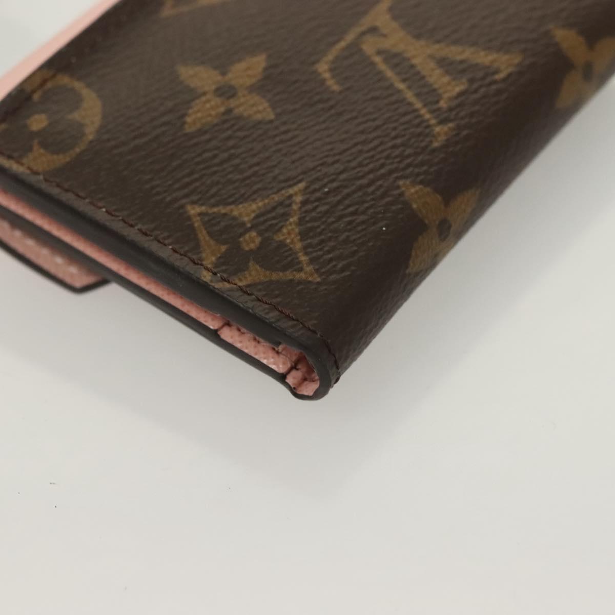 LOUIS VUITTON Monogram Portefeuille Zoe Wallet Pink M62933 LV Auth 125843