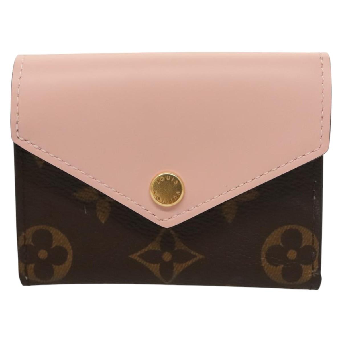 LOUIS VUITTON Monogram Portefeuille Zoe Wallet Pink M62933 LV Auth 125843