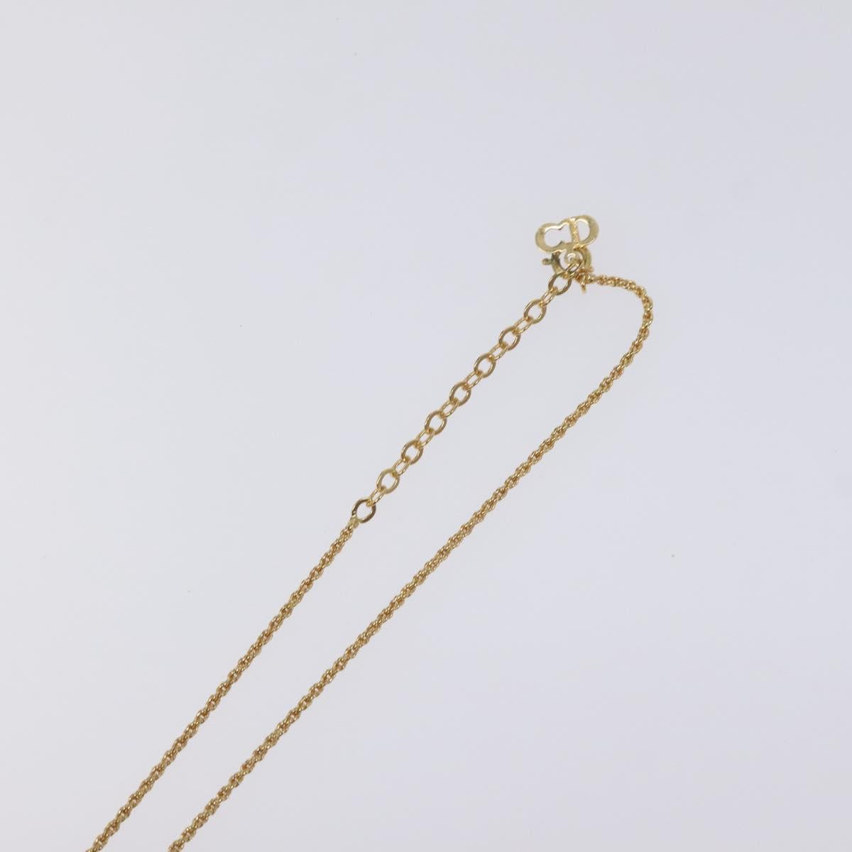 Christian Dior Necklace metal Gold Auth 125848