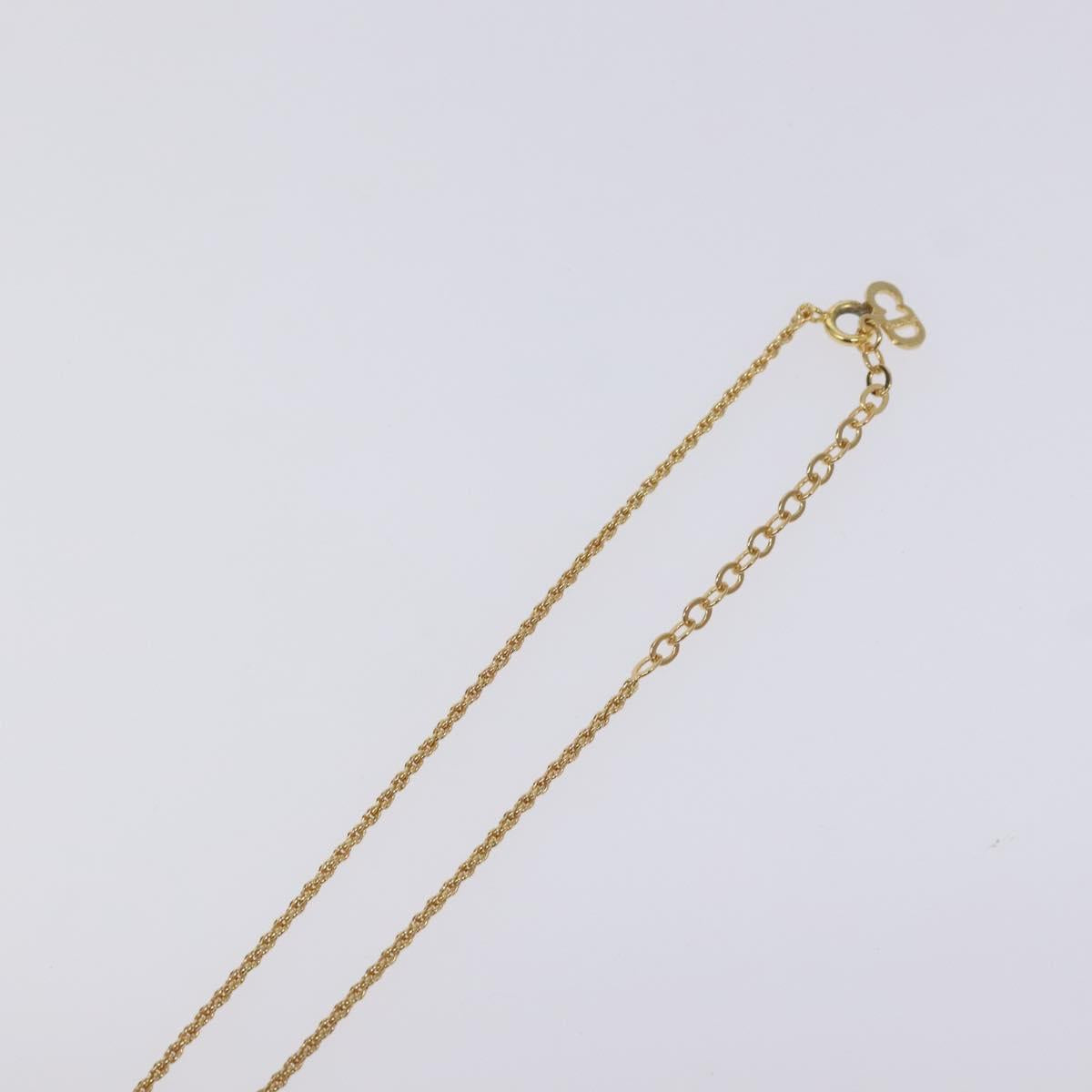 Christian Dior Necklace metal Gold Auth 125848