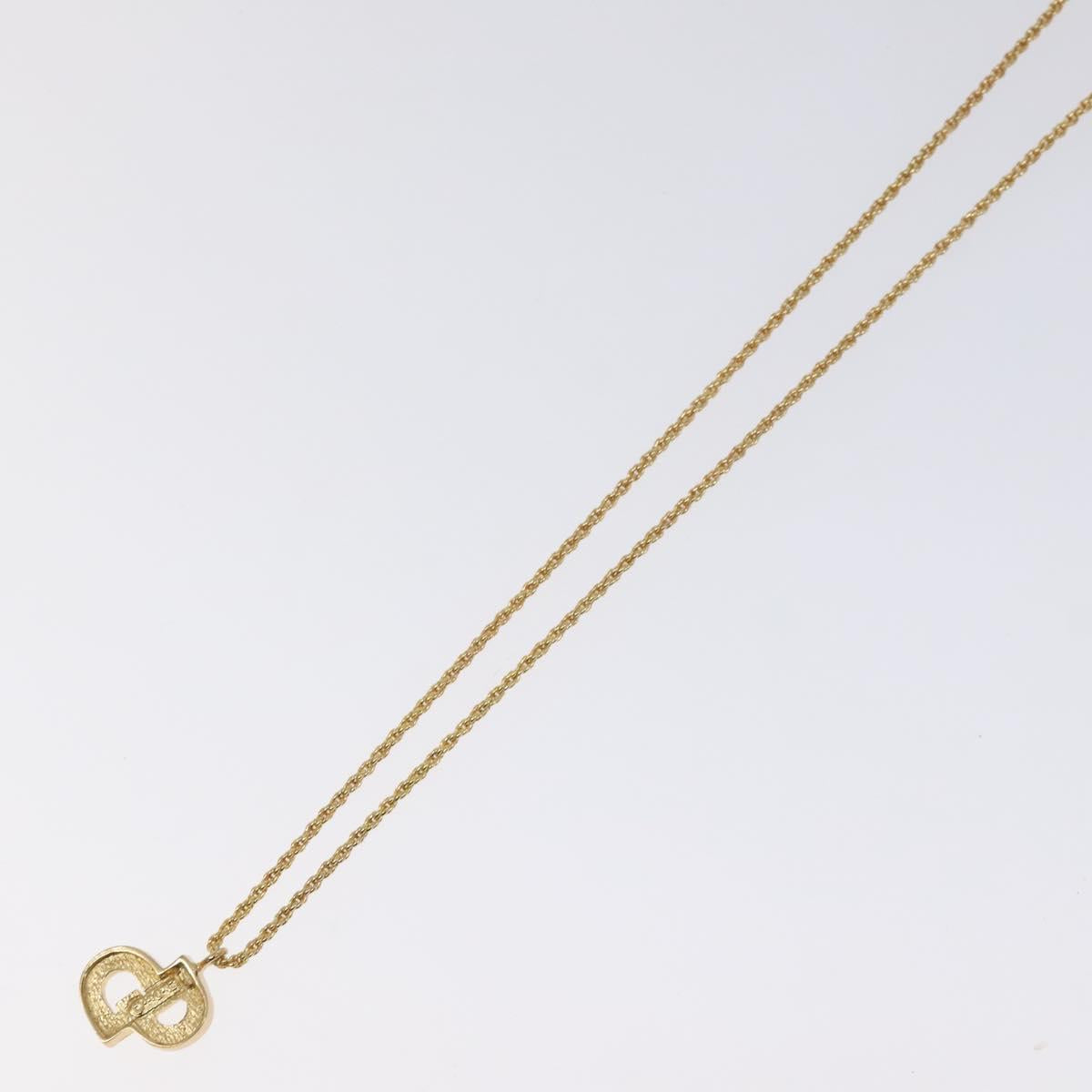 Christian Dior Necklace metal Gold Auth 125848