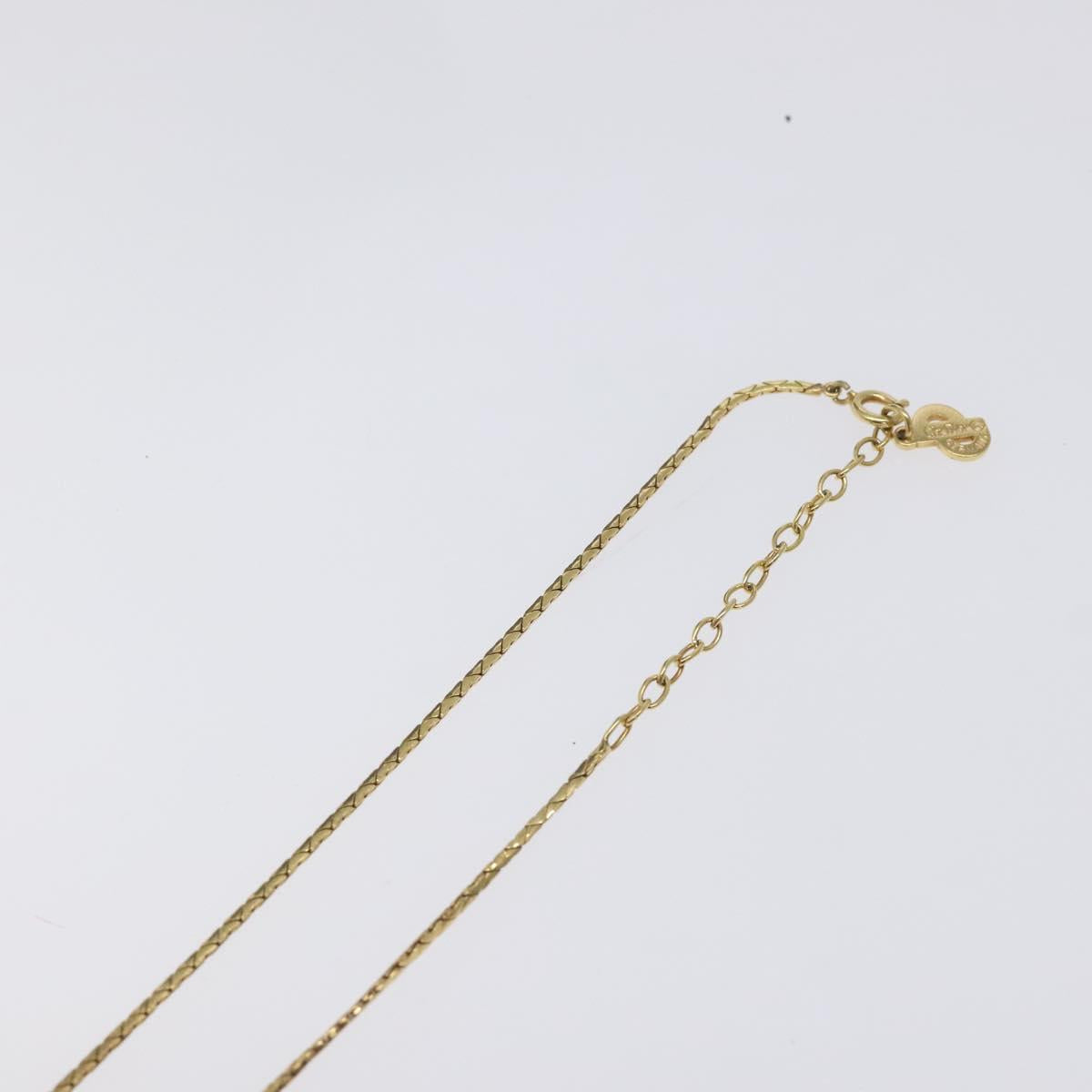 Christian Dior Necklace metal Gold Tone Auth 125849