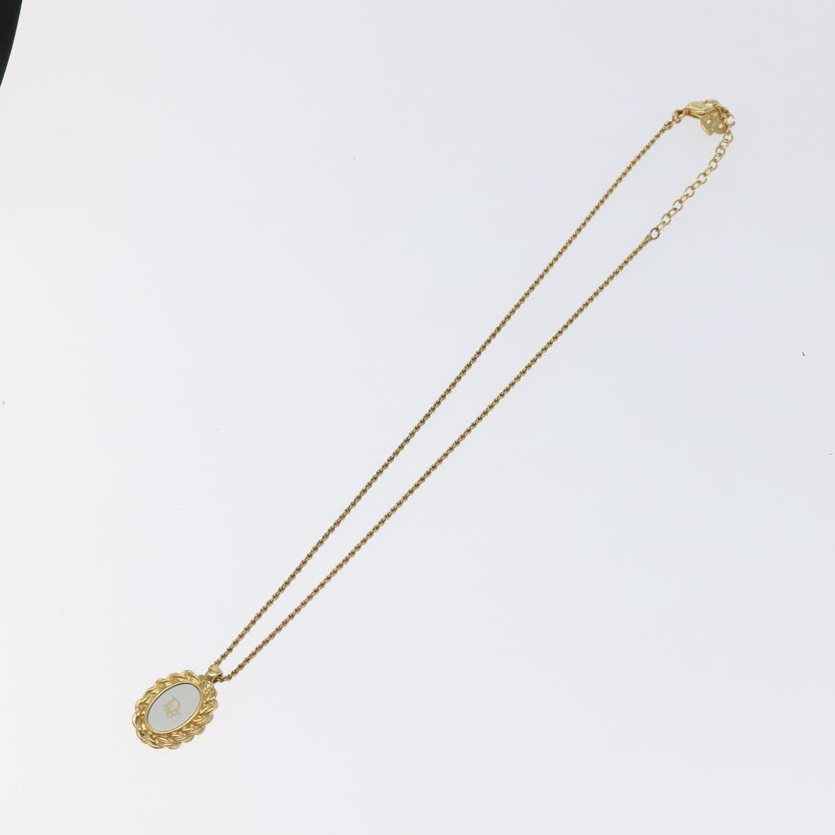 Christian Dior Necklace metal Gold Auth 125856
