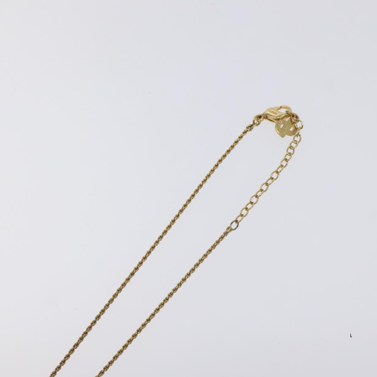 Christian Dior Necklace metal Gold Auth 125856