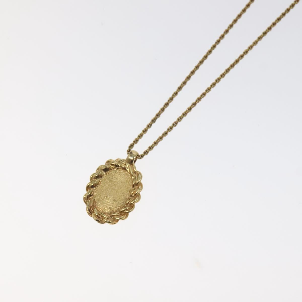 Christian Dior Necklace metal Gold Auth 125856