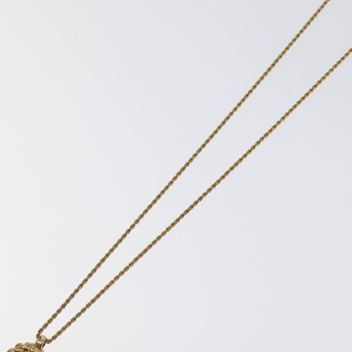 Christian Dior Necklace metal Gold Auth 125856