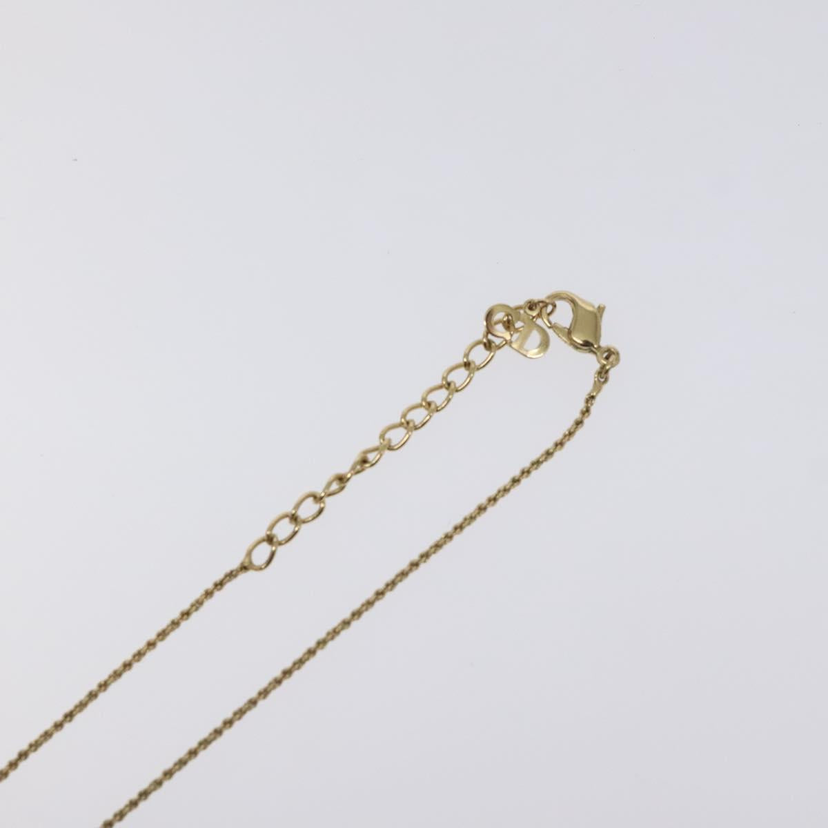 Christian Dior Necklace metal Gold Auth 125859