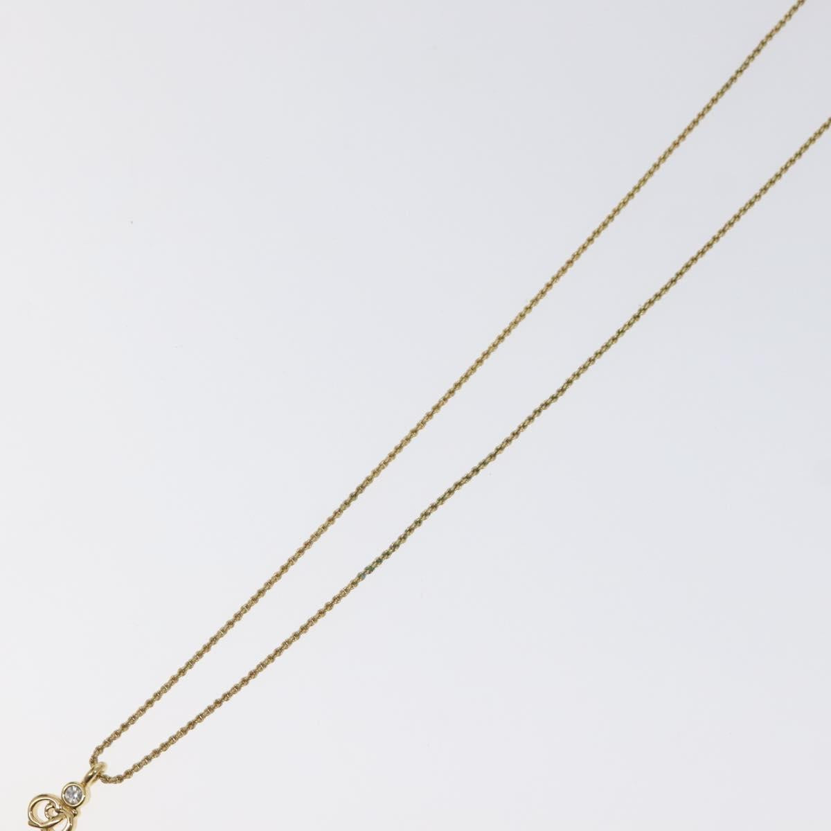 Christian Dior Necklace metal Gold Auth 125859