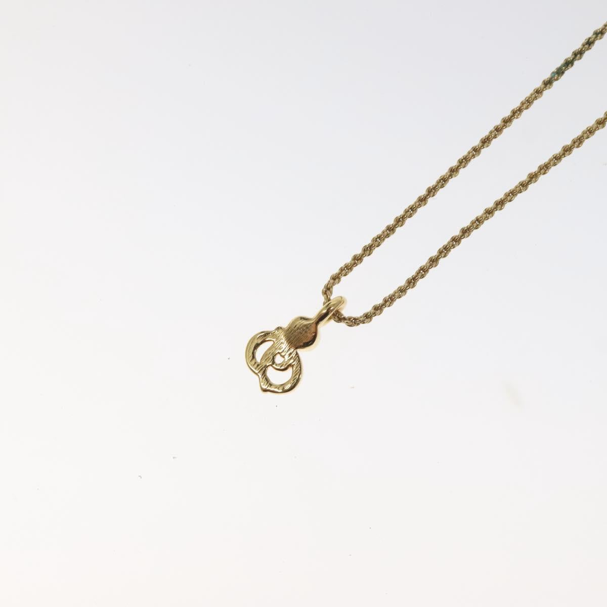 Christian Dior Necklace metal Gold Auth 125859