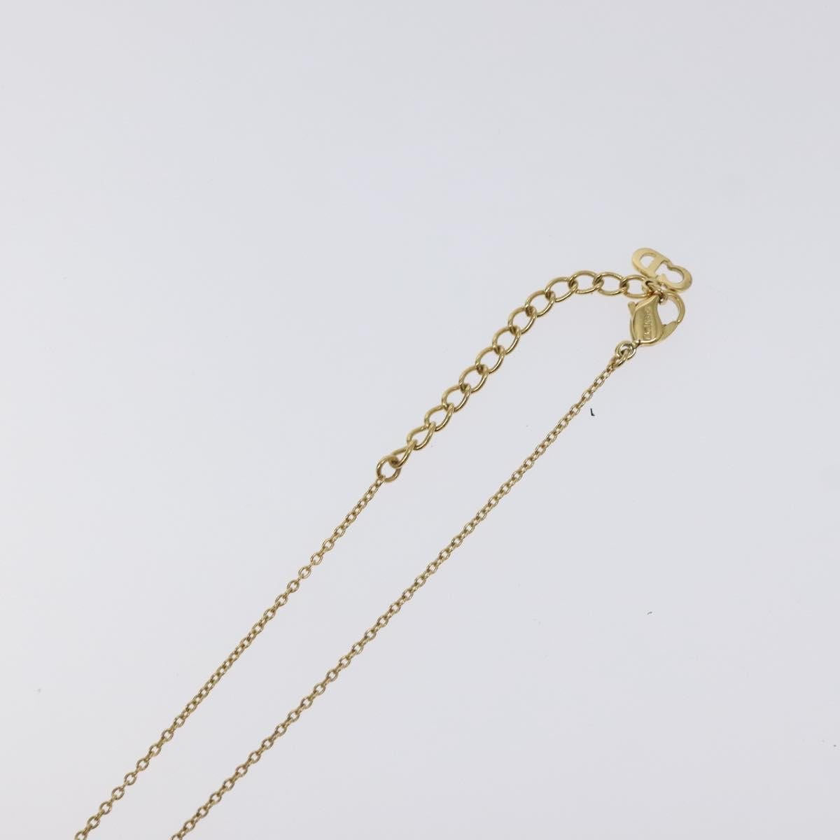 Christian Dior Necklace metal Gold Auth 125864
