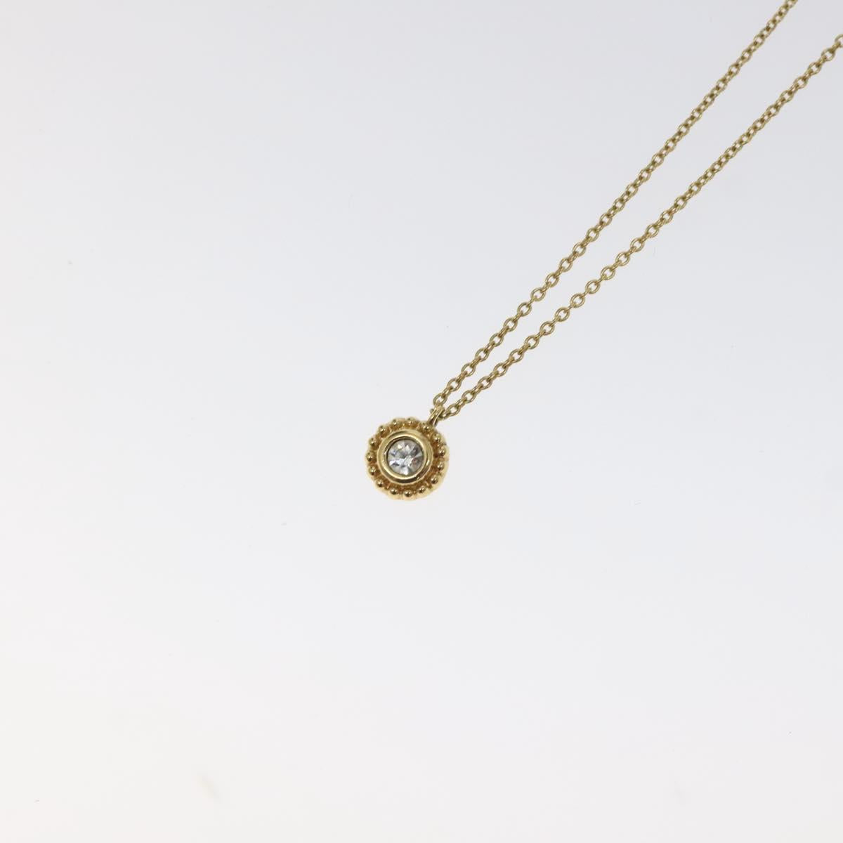Christian Dior Necklace metal Gold Auth 125864