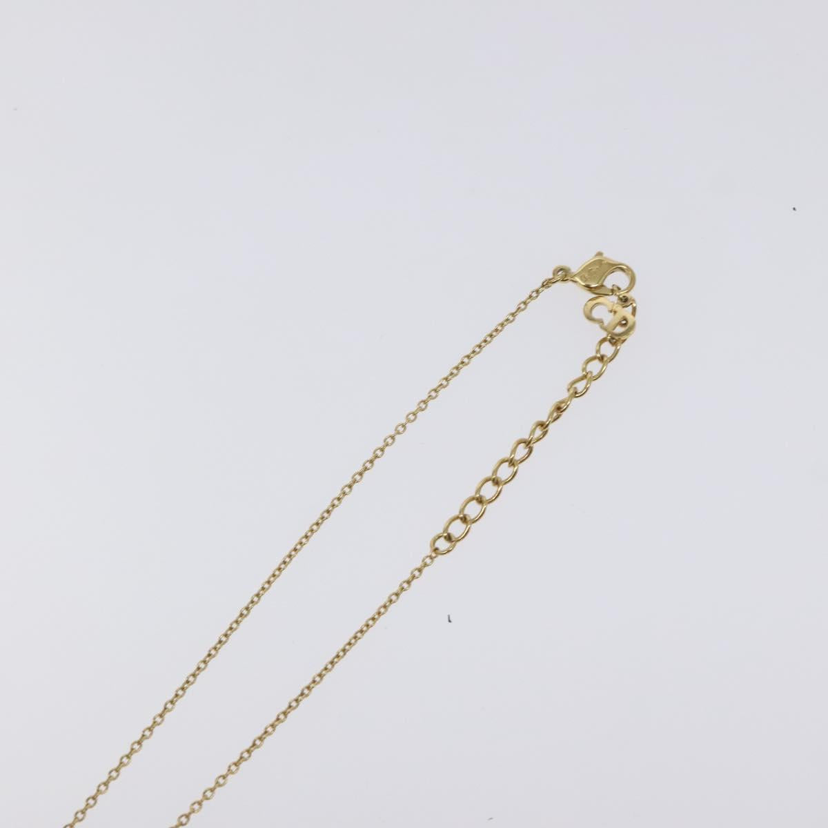 Christian Dior Necklace metal Gold Auth 125864