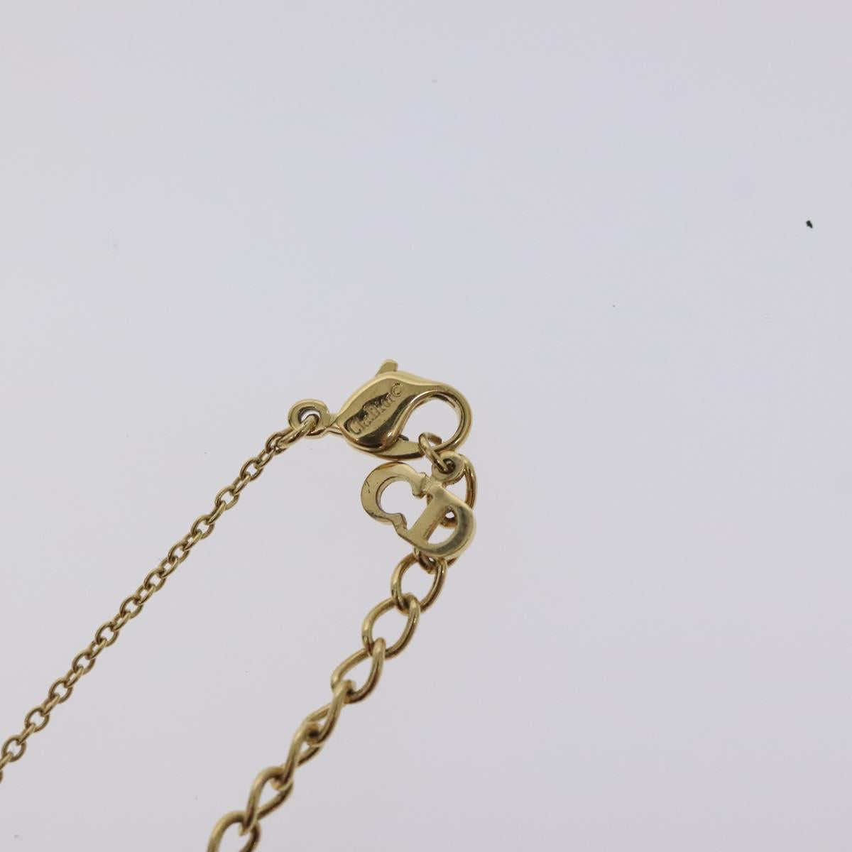 Christian Dior Necklace metal Gold Auth 125864
