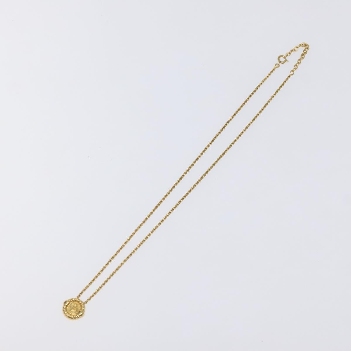 Christian Dior Necklace metal Gold Auth 125867