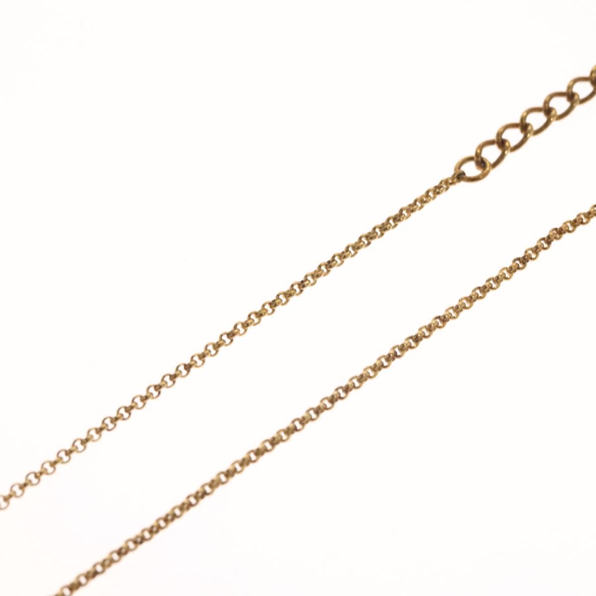Christian Dior Necklace metal Gold Tone Auth 125890