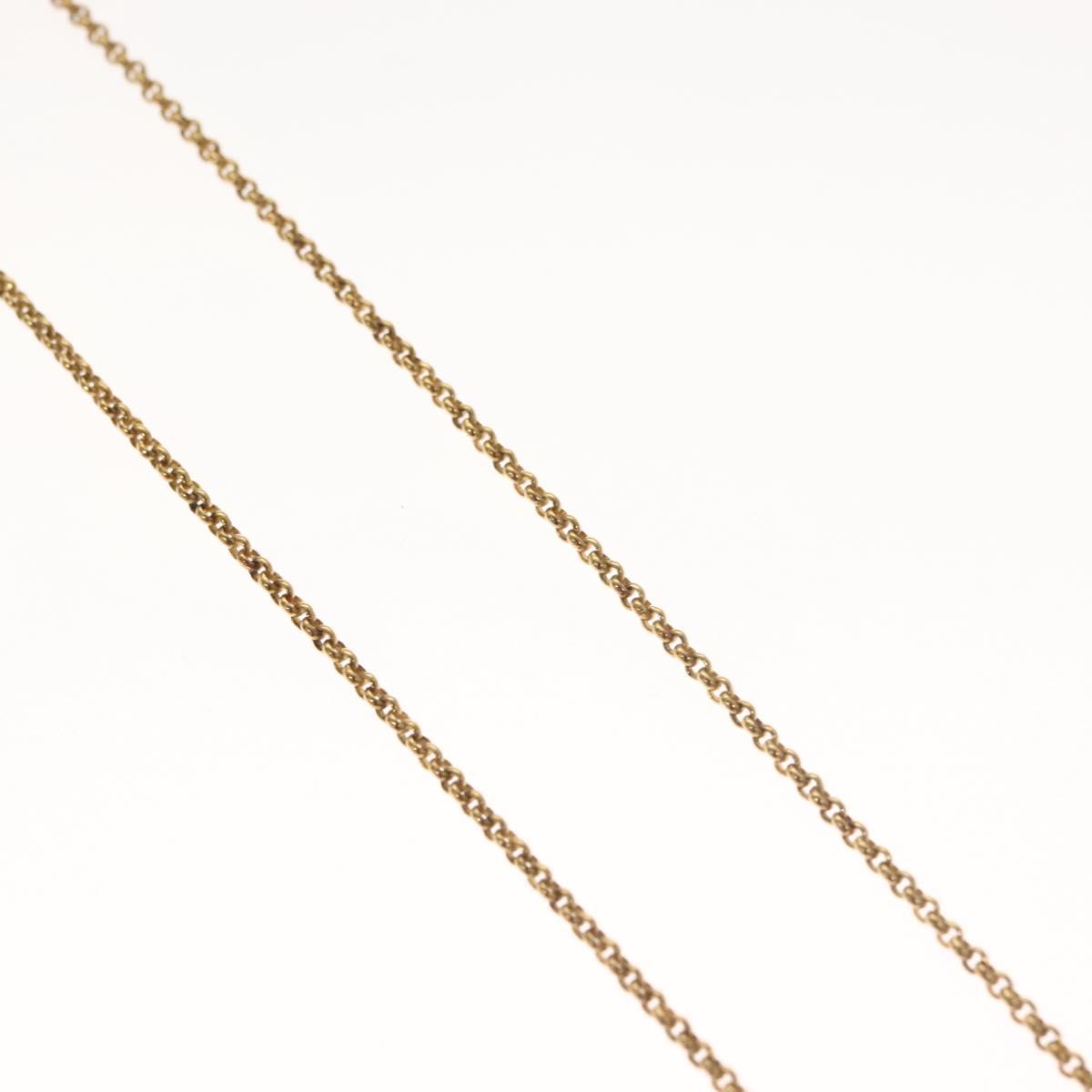 Christian Dior Necklace metal Gold Tone Auth 125890