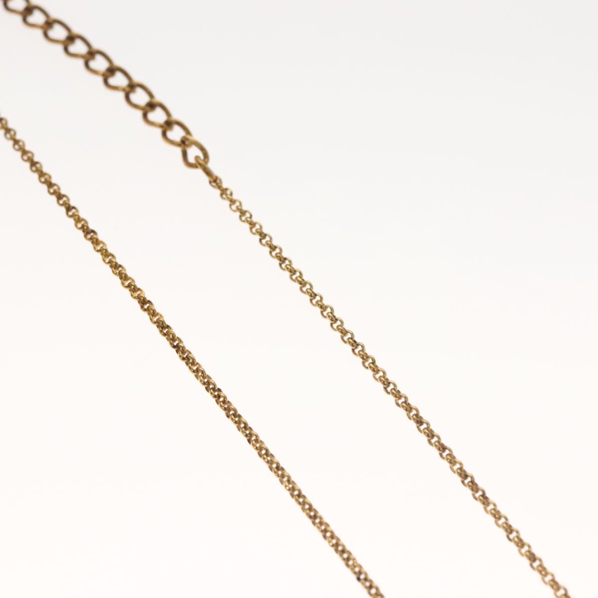 Christian Dior Necklace metal Gold Tone Auth 125890