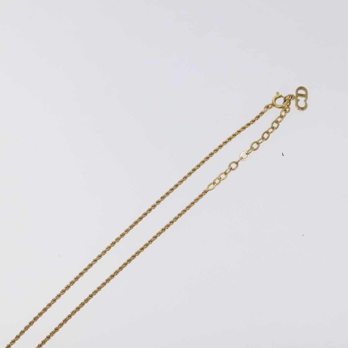 Christian Dior Necklace metal Gold Auth 125892