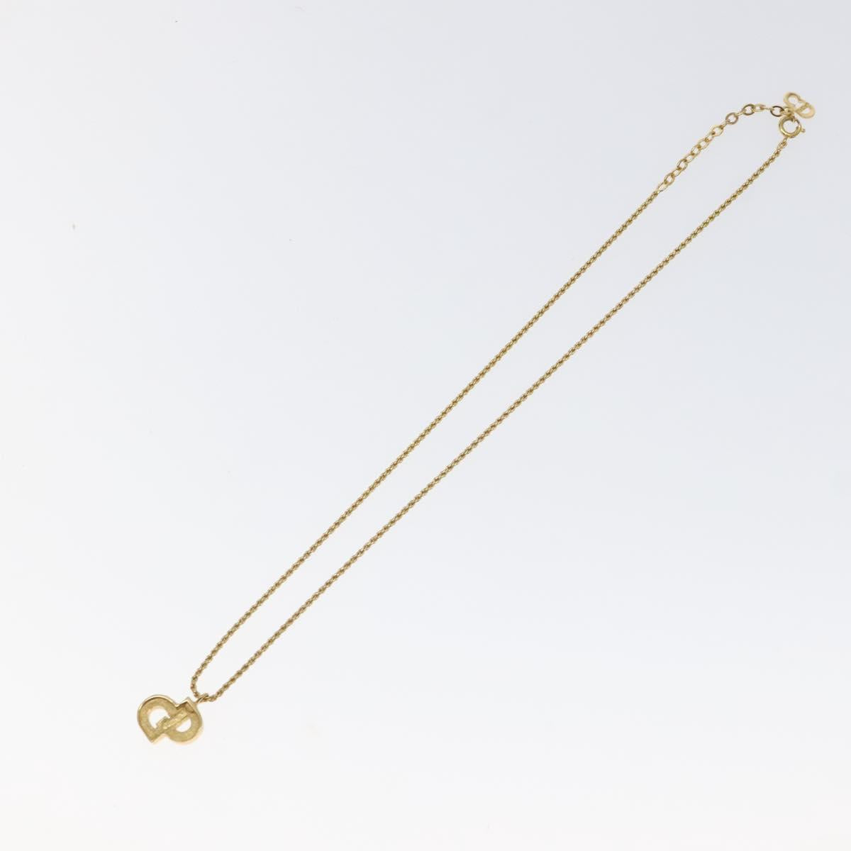 Christian Dior Necklace metal Gold Auth 125892