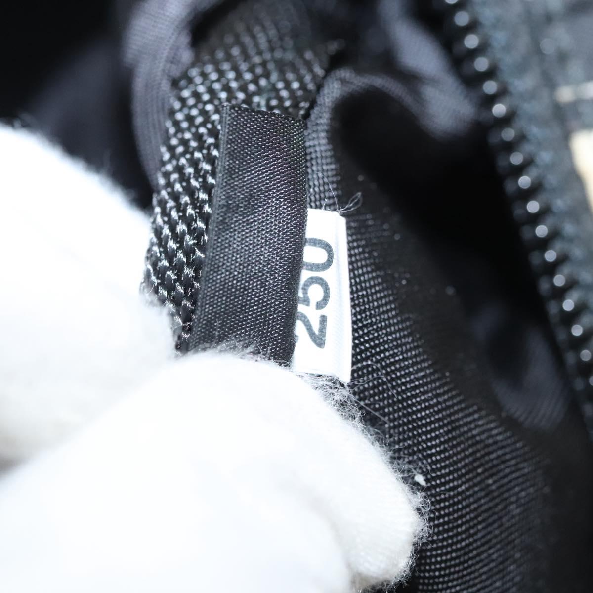 PRADA Shoulder Bag Nylon Black Silver Auth 125913