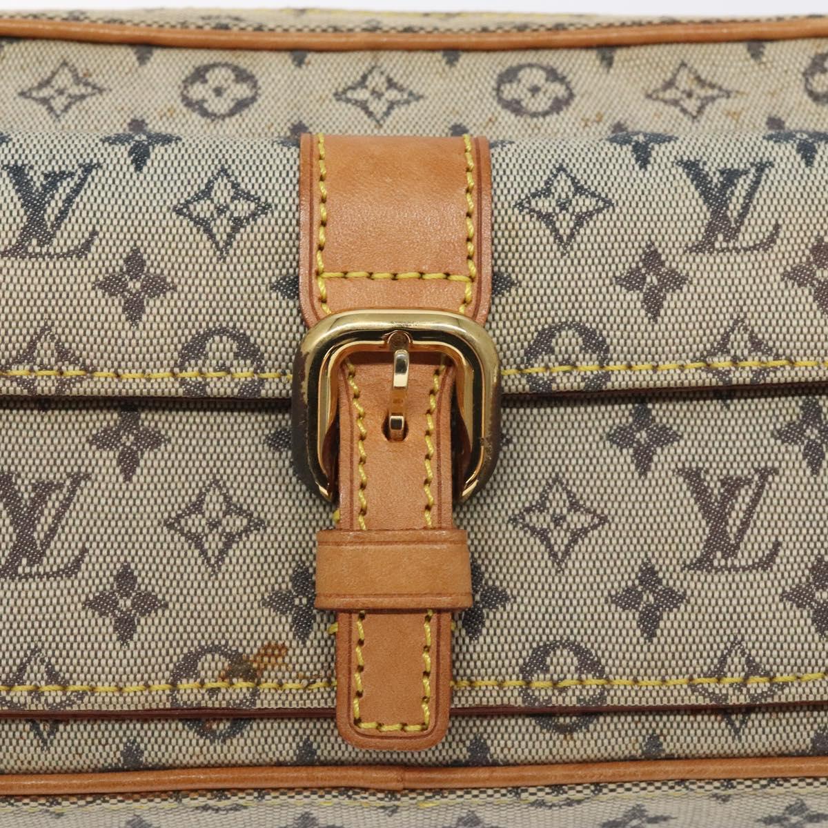 LOUIS VUITTON Monogram Mini Juliet MM Shoulder Bag Blue M92004 LV Auth 125945