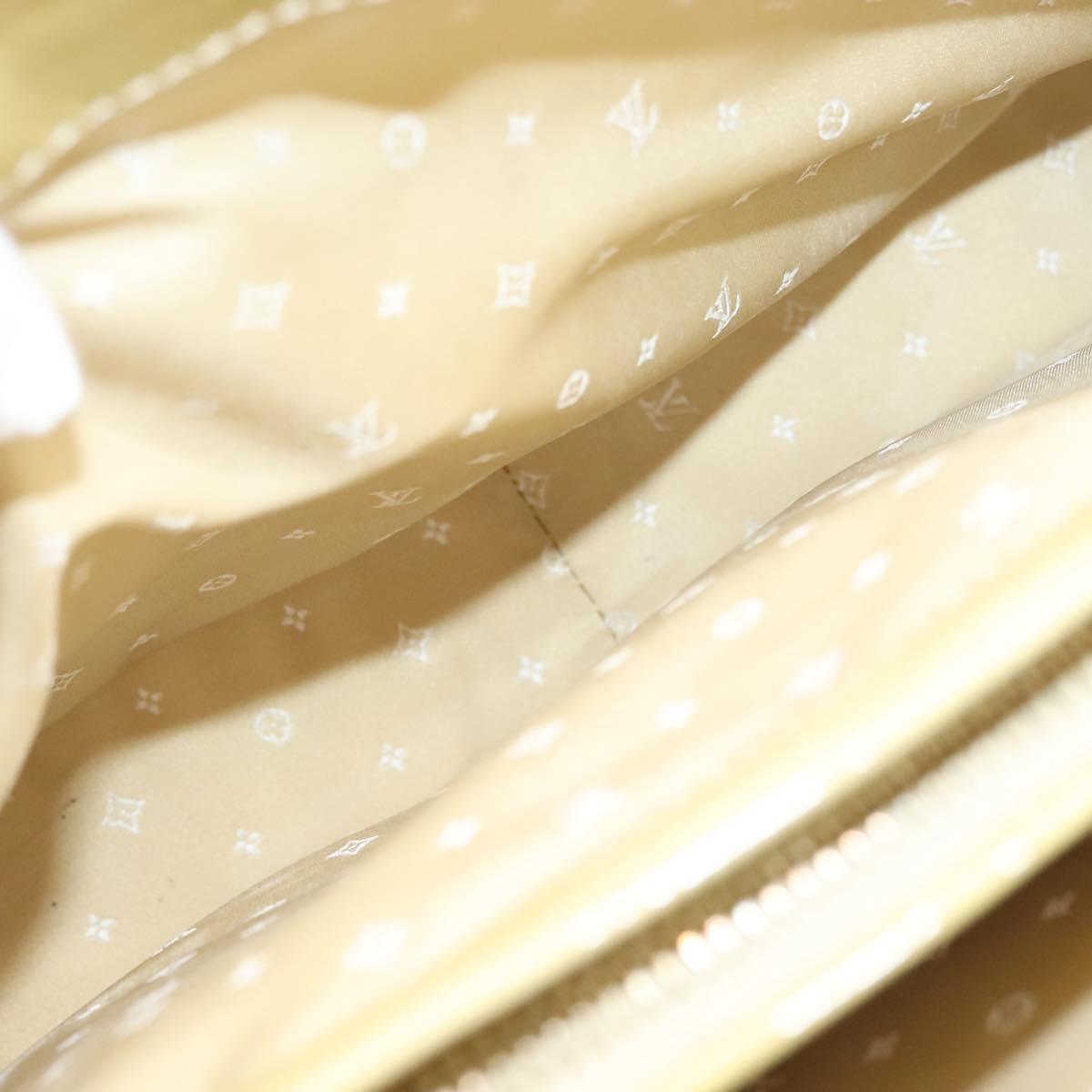 LOUIS VUITTON Vernis Cruise line Sac Picolour Hand Bag Beige M92547 Auth 125948