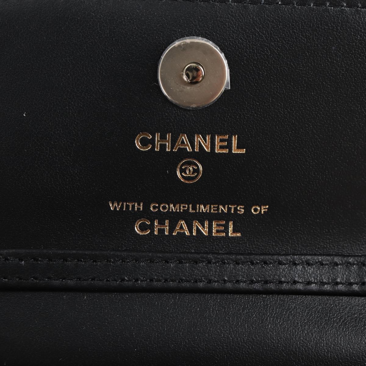 CHANEL Matelasse Checkered Flag Chain Shoulder Bag Nylon Beige CC Auth 125975M