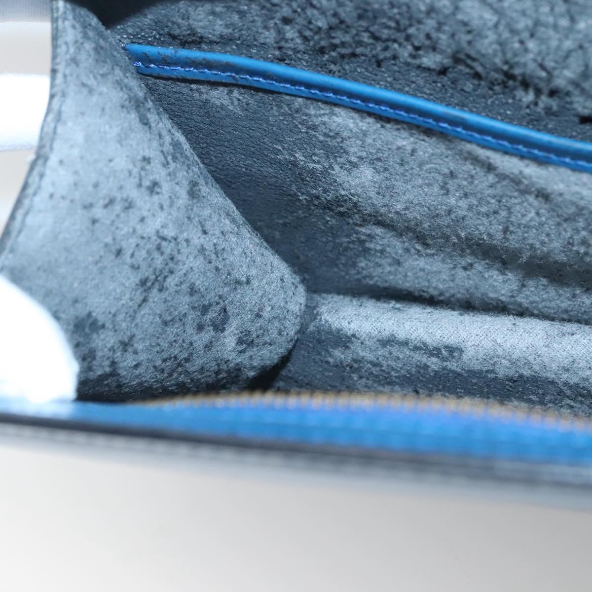 LOUIS VUITTON Epi Trousse Crete Pouch Blue M48405 LV Auth 126015