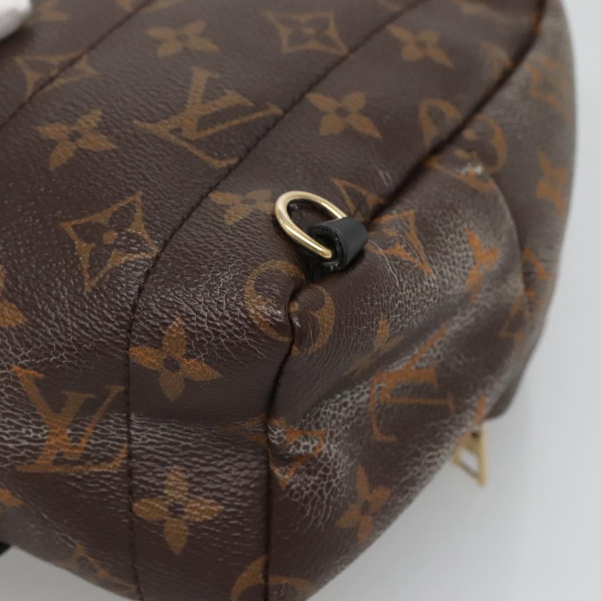 LOUIS VUITTON Monogram Palm Springs MINI Backpack M44873 LV Auth 126073