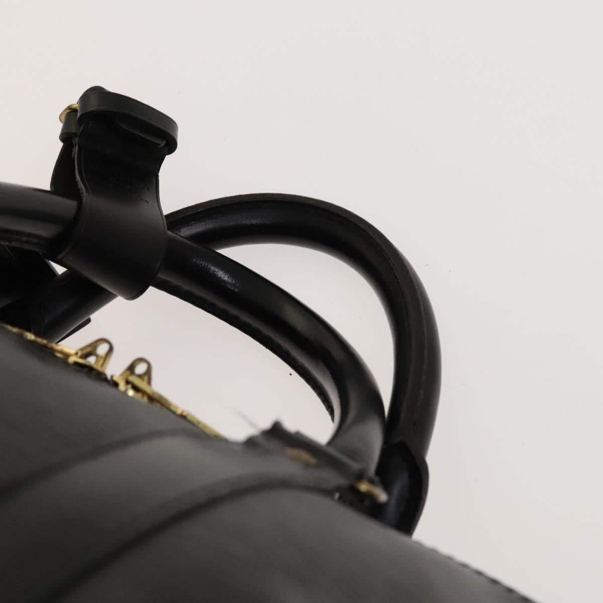 LOUIS VUITTON Epi Keepall 50 Boston Bag Black M42962 LV Auth 126080