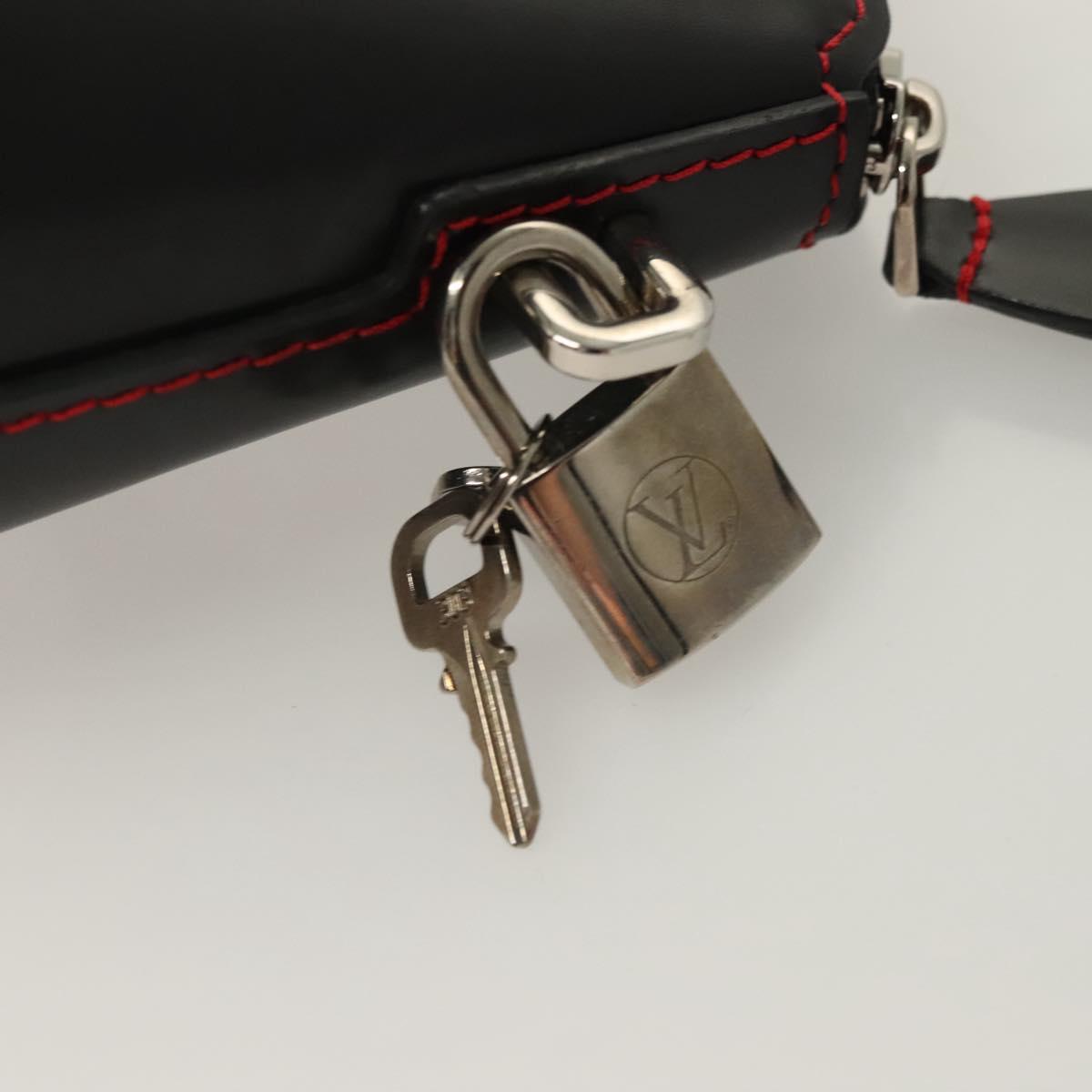 LOUIS VUITTON Suhari Mini Lockit Hand Bag Black M42019 LV Auth 126090M